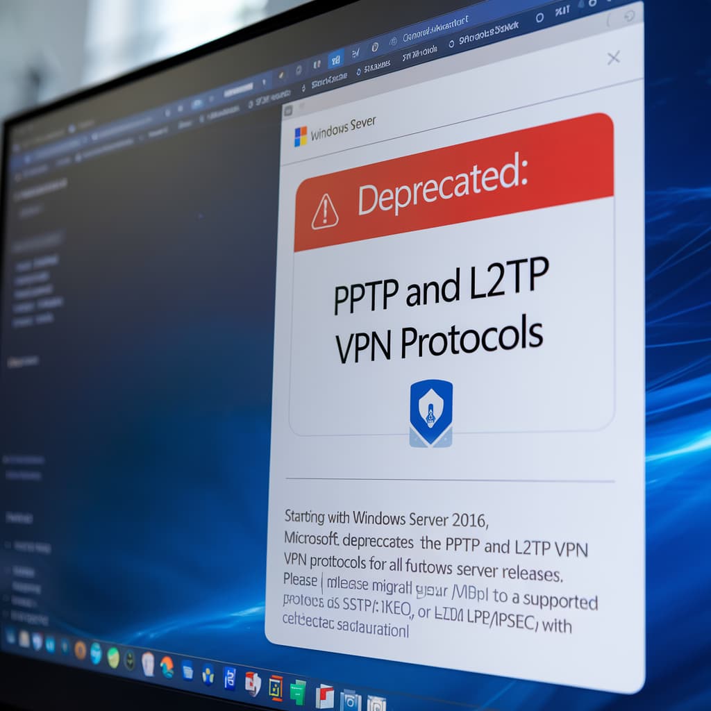 Microsoft убирает протоколы PPTP и L2TP